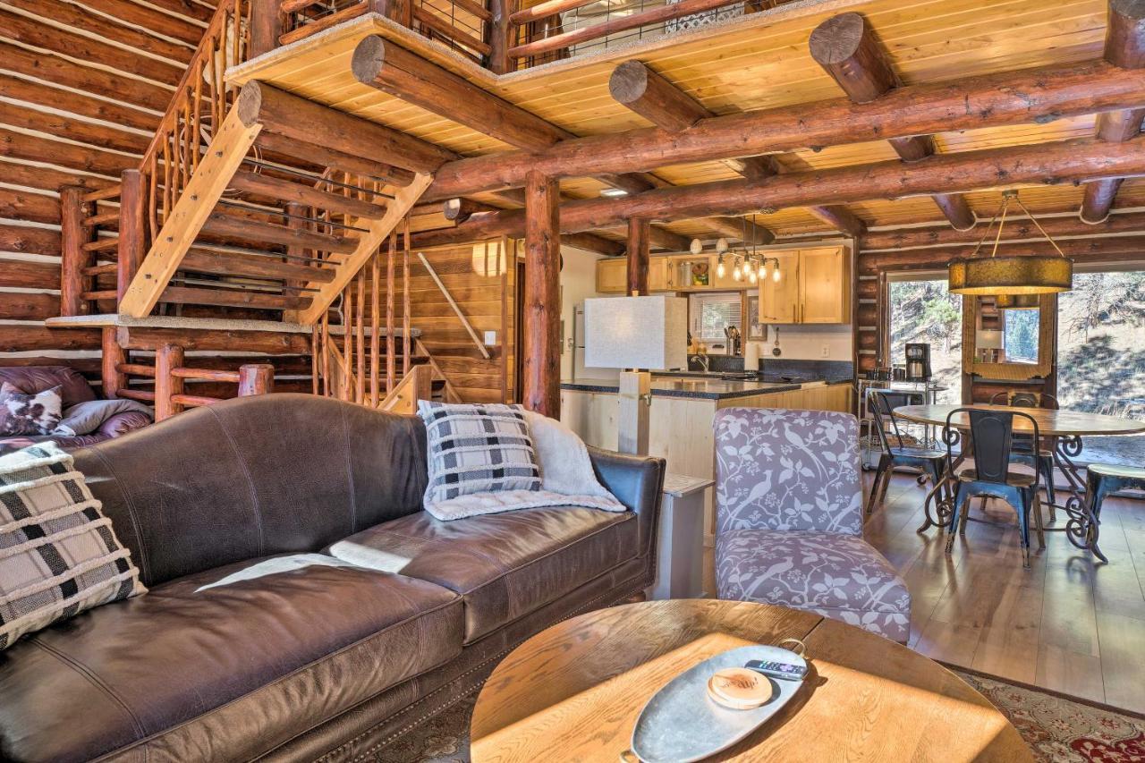 Classic Colorado Log Home With Mountain Views! Florissant Exterior photo